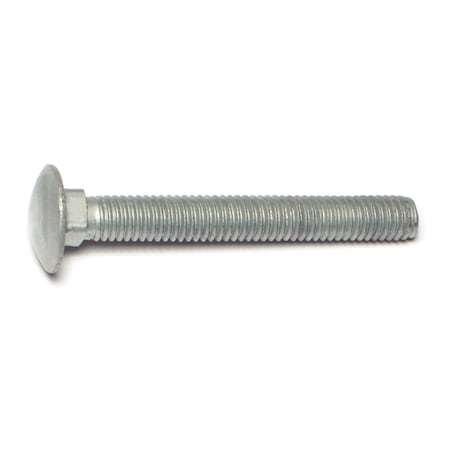 Midwest Fastener Carriage Bolt, Square Neck, 16 (Coarse), 3 in L, Steel, Hot Dipped Galvanized, 10 PK 35227